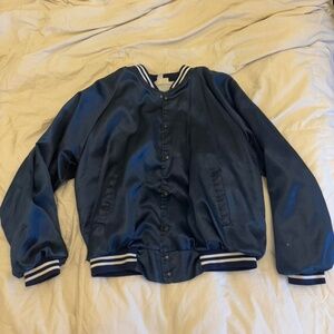 Vintage navy bomber jacket
